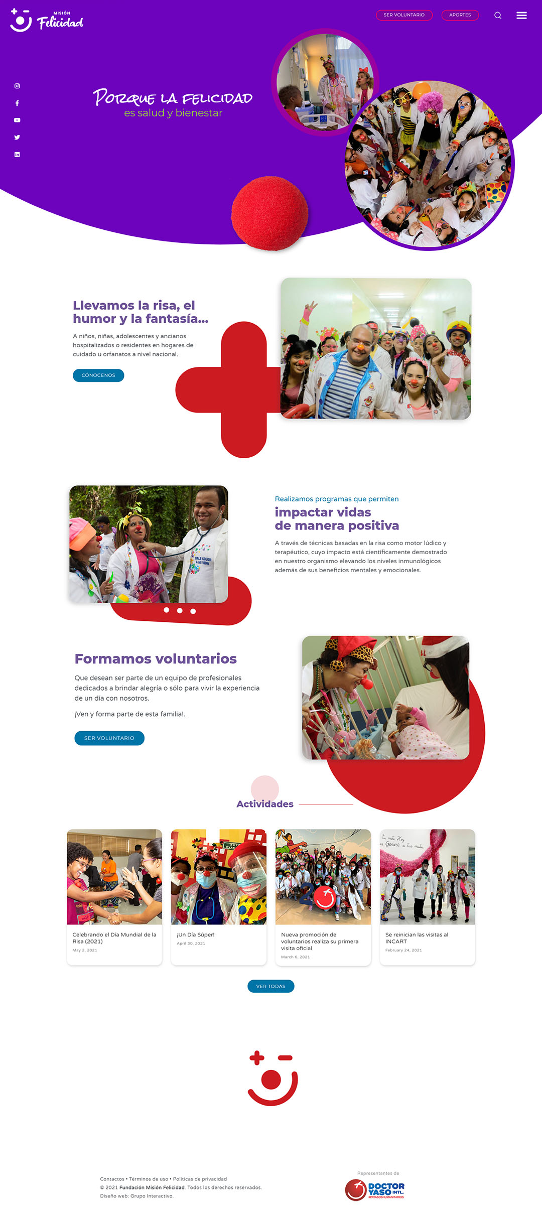 Website Fundación Misión Felicidad