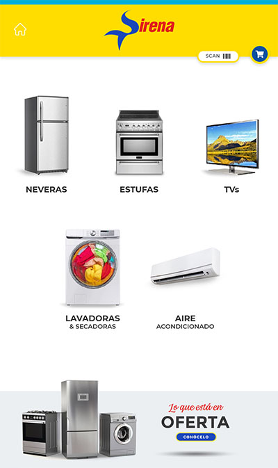La Sirena - Aplicación catálogo de electrodomésticos
