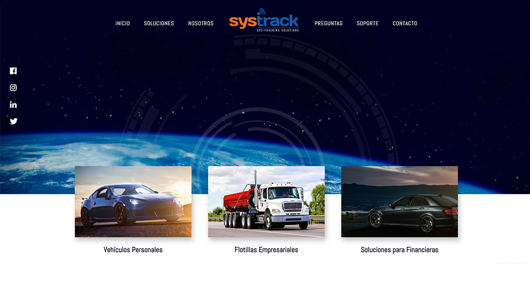 Website Systrack - diseño de Grupo Interactivo